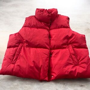 Red Quilted Puffer Vest